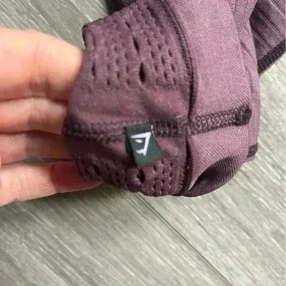 Gymshark Purple Energy Workout Active Yoga Leggings Cut Out High Waist Womens XS - Picture 5 of 10